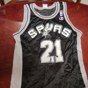 Vintage Champion Tim Duncan Jersey Size 40